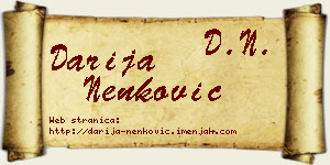 Darija Nenković vizit kartica
